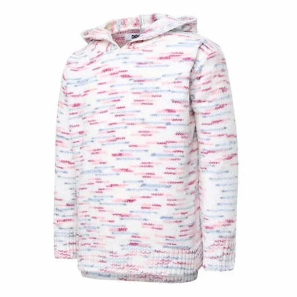DKNY Chenille Hoodie / Sweater for girls, size XS (5/6) NWT